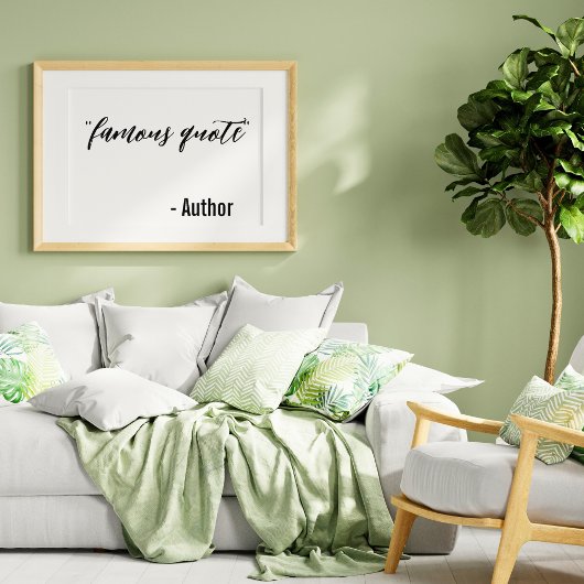 Aangepaste Creëer-uw-eigen, bekende citaat Eenvoud Poster