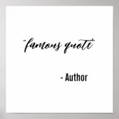 Aangepaste Creëer-uw-eigen, bekende citaat Eenvoud Poster (Voorkant)