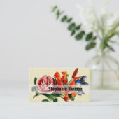 Aangepaste Creëer Uw eigen Floral Visitekaartje (Staand voorkant)