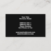 Aangepaste Creëer Uw eigen Floral Visitekaartje (Achterkant)