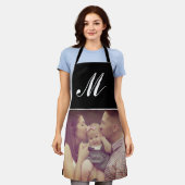Aangepaste Creëer Uw Eigen Foto Monogram Initiaal Schort (Gedragen)