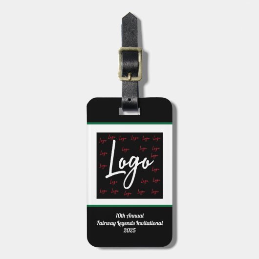 Aangepaste Creëer Uw eigen Logo golftoernooi Bagagelabel (Voorkant verticaal)