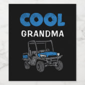 Aangepaste crème voor grootmoeders gezin wijn etiket (Enkel label)