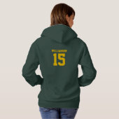 Aangepaste Cricket Club League Sport Naam Nummer Hoodie (Achterkant volledig)