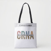 Aangepaste CRNA gecertificeerde anesthesieverpleeg Tote Bag (Voorkant)