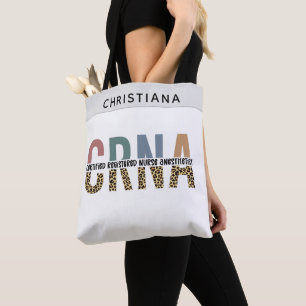 Aangepaste CRNA gecertificeerde anesthesieverpleeg Tote Bag