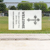 Aangepaste  Cross Church Welkom Spandoek (Insitu)