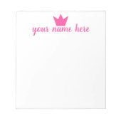 Aangepaste Crown Girls-laptop Notitieblok (Voorkant)
