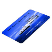 Aangepaste Cruise Cabine Deurmarkering | Blue Ocea Magneet (Linkerzijde)