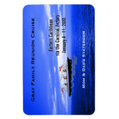 Aangepaste Cruise Cabine Deurmarkering | Blue Ocea Magneet (Verticaal)