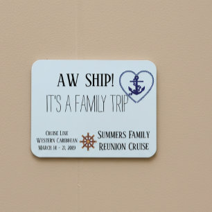 Aangepaste Cruise Deur Familie Gepersonaliseerd Aw Magneet