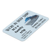 Aangepaste Cruise Deur Familie Gepersonaliseerd In Magneet (Linkerzijde)