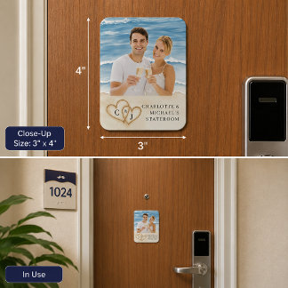 Aangepaste cruise deur foto gepersonaliseerde hut magneet