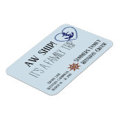 Aangepaste cruise door familie persoonlijke advert magneet (Linkerzijde)