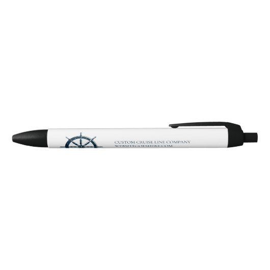 Aangepaste Cruise Line Schepper Rederij Marketing Zwarte Inkt Pen (Bovenkant)
