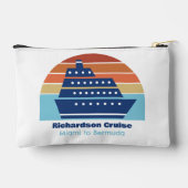 Aangepaste cruise schip zonsondergang vakantie etui (Achterkant)