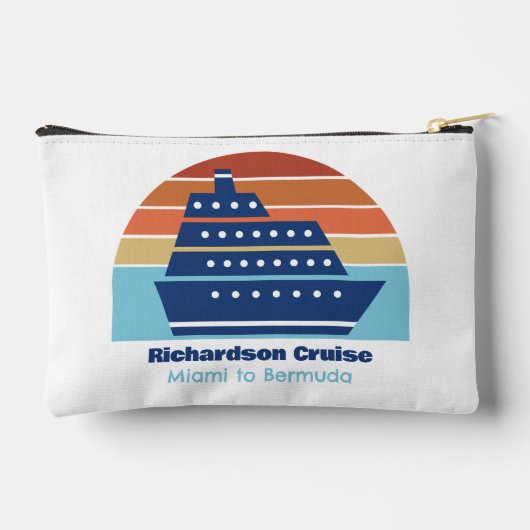 Aangepaste cruise schip zonsondergang vakantie etui (Achterkant)