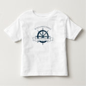 Aangepaste cruise Ship Nautical Family Ocean Vacki Kinder Shirts (Voorkant)