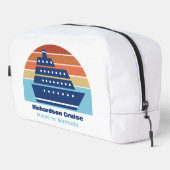 Aangepaste cruise Ship Ocean Liner Sunset Toilettasje (Rechterhoek)