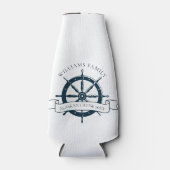 Aangepaste Cruise Ship Wheel Nautical Flesjeskoeler (Voorkant)