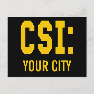 AANGEPASTE CSI-producten Briefkaart