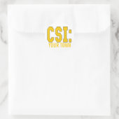AANGEPASTE CSI-producten Ronde Sticker (Tas)