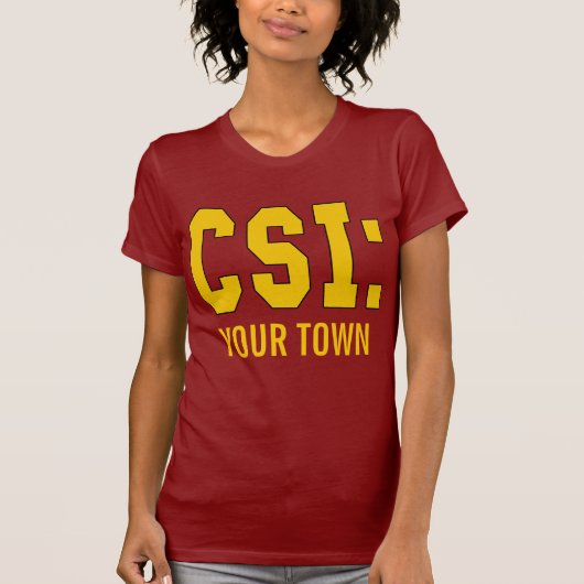 AANGEPASTE CSI-producten T-shirt (Voorkant)