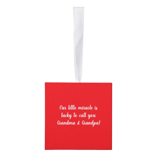 Aangepaste Cube Kerst Ornament Foto Aangepaste tek (Rechts)