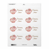 Aangepaste Cupcake Bakkerij Bedrijfsstickers Label (Full Sheet)