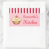 Aangepaste Cupcake Bakkerij Keuken Stickers (Tas)