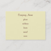 Aangepaste Cupcake Bakkerij Visitekaartjes (Achterkant)