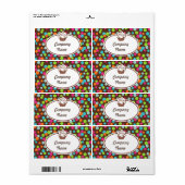 Aangepaste Cupcake-bedrukkeretiketten Etiket (Full Sheet)