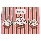 Aangepaste Cupcake-cadeau Large Cadeautasje (Voorkant)