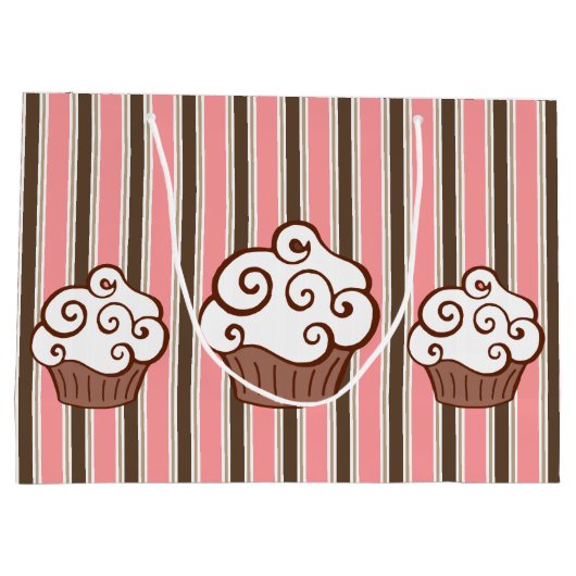 Aangepaste Cupcake-cadeau Large Cadeautasje (Achterkant)