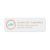 Aangepaste Cupcake of Cookie Decorator Baker Etiket (Voorkant)