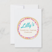 Aangepaste Cupcake of Cookie Decorator Kaart (Voorkant)