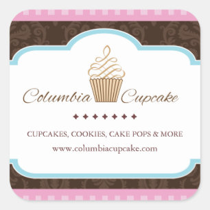 Aangepaste Cupcake Verpakking Stickers
