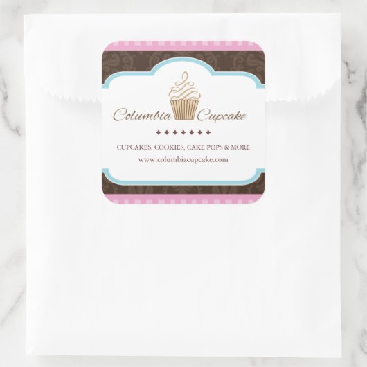 Aangepaste Cupcake Verpakking Stickers (Tas)