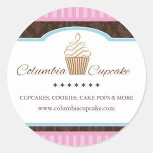 Aangepaste Cupcake Verpakking Stickers