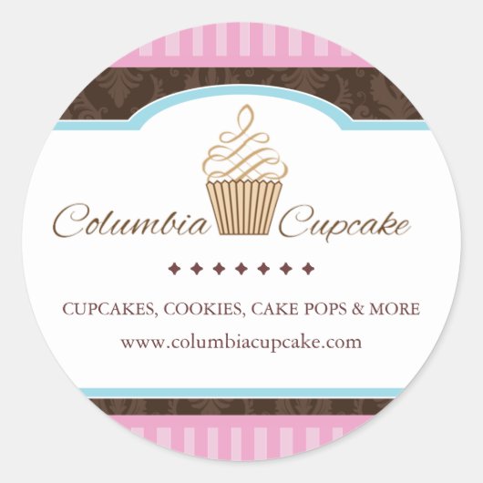 Aangepaste Cupcake Verpakking Stickers (Voorkant)