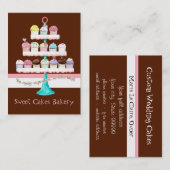 Aangepaste cupcake Visitekaartjes met zoete smaak (Voorkant / Achterkant)