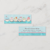 Aangepaste cupcake Visitekaartjes met zoete smaak (Voorkant / Achterkant)