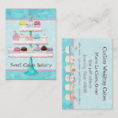 Aangepaste cupcake Visitekaartjes met zoete smaak (Voorkant / Achterkant)