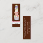 Aangepaste cupcake Visitekaartjes met zoete smaak (Voorkant / Achterkant)