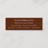 Aangepaste cupcake Visitekaartjes met zoete smaak (Achterkant)