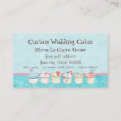 Aangepaste cupcake Visitekaartjes met zoete smaak (Achterkant)