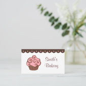 Aangepaste Cupcake-Visitekaartjes Visitekaartje (Staand voorkant)