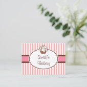Aangepaste Cupcake-Visitekaartjes Visitekaartje (Staand voorkant)