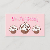 Aangepaste Cupcake-Visitekaartjes Visitekaartje (Voorkant)