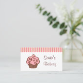 Aangepaste Cupcake-Visitekaartjes Visitekaartje (Staand voorkant)